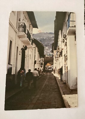 Quito Ecuador La Ronda Street View Postcard PC4