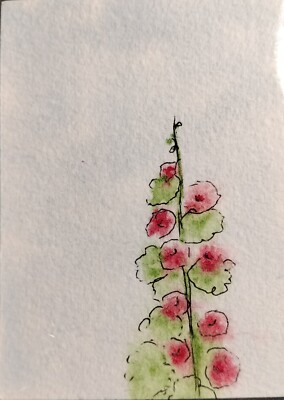 Original Watercolor ACEO - 2.5'' x 3.5'' - Clouds Above the Forest