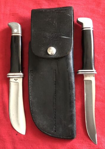 BUCK ORIGINAL DOUBLE SHEATH VINTAGE 103 (BUCK U.S.A.) & 105 BUCK ORIGINAL DOUBLE SHEATH VINTAGE 103 (BUCK U.S.A.) & 105