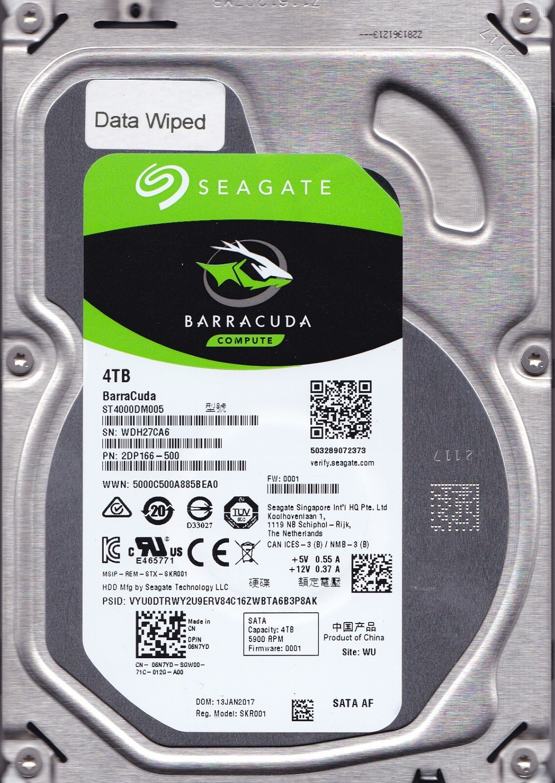 内蔵型ハードディスクドライブ M7802 Seagate Barracuda 4TB ST4000DM005 Seagate BarraCuda Compute ST4000DM005 4TB 3.5