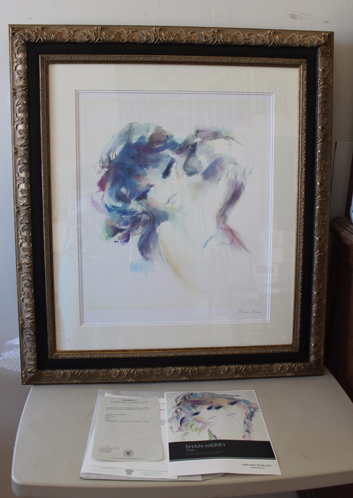 Shan Merry RETROUVAILLES Framed Seriolithograph Signed #S101