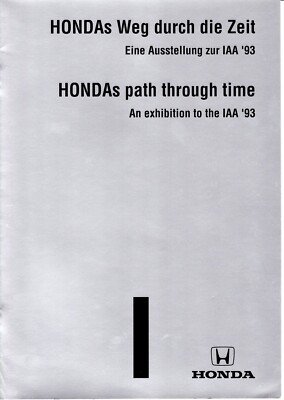 Honda IAA 93 Hondas Weg durch die Zeit, 20 Seiten