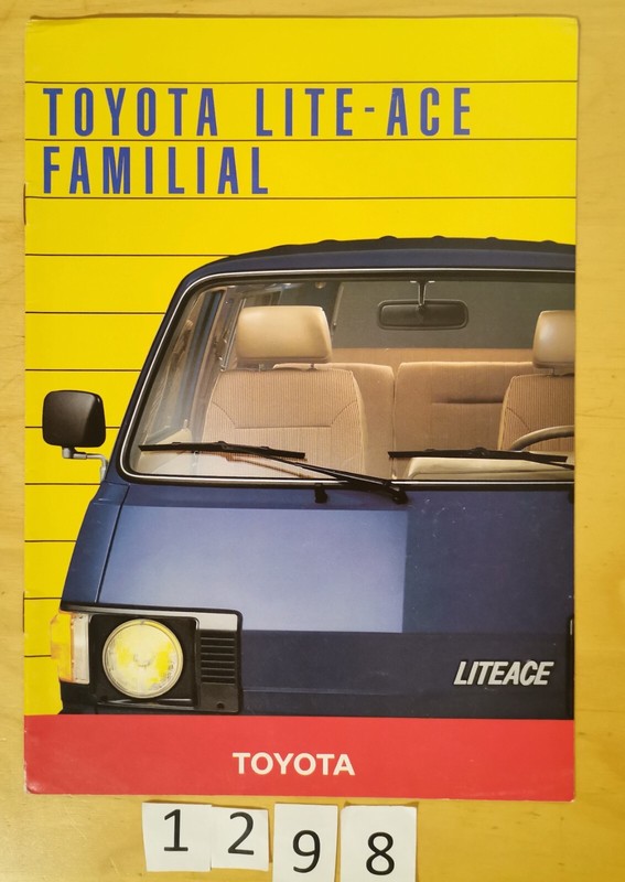 Toyota Lite-Ace Familial Prospectus Fr 12 Pages 07/1985