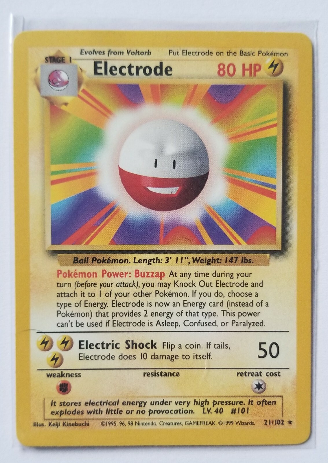 Electrode {RARE} 21/102 Pokemon Card(MINT) | eBay
