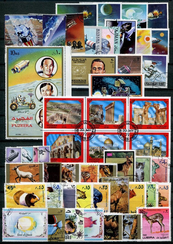 Emirats - Lot De 50 Timbres DiffÃ©Rents