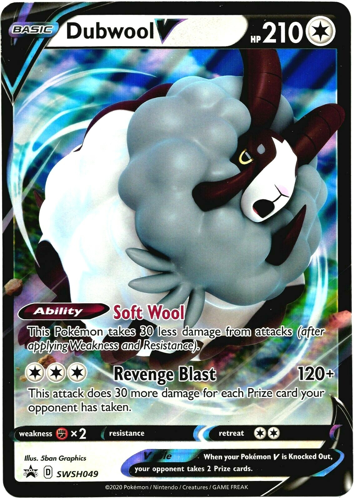 DUBWOOL V, SWSH049, HP210, JUMBO CARD, NEAR MINT | eBay