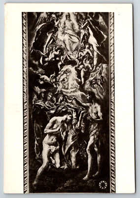 c1930s Proprieta Riservala Art Roma El Greco Dead Christ Vintage Postcard
