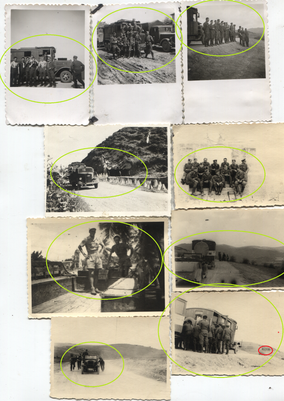  FOTO  ww2  9x WH LKWS fahren durch Rumänien Bulgarien nach Griechenland  (8/11)