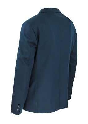 DIAMOND COLLEZIONI JACKE HERREN SCHNEIDEREI DUNKELBLAU SLIM FIT BLAZER ZWEIREIHIG 100% MADE ITALY