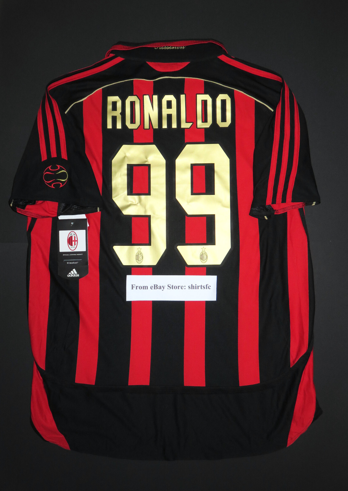 ACミラン　リバウド　11番　football Brazil Italy 1996/97】ACミラン（4th）/ CONDITION：A- / SIZE：S / #18