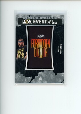 2024 UD Black Diamond AEW Eddie Kingston Forbidden Door Event Logo Patches Relic