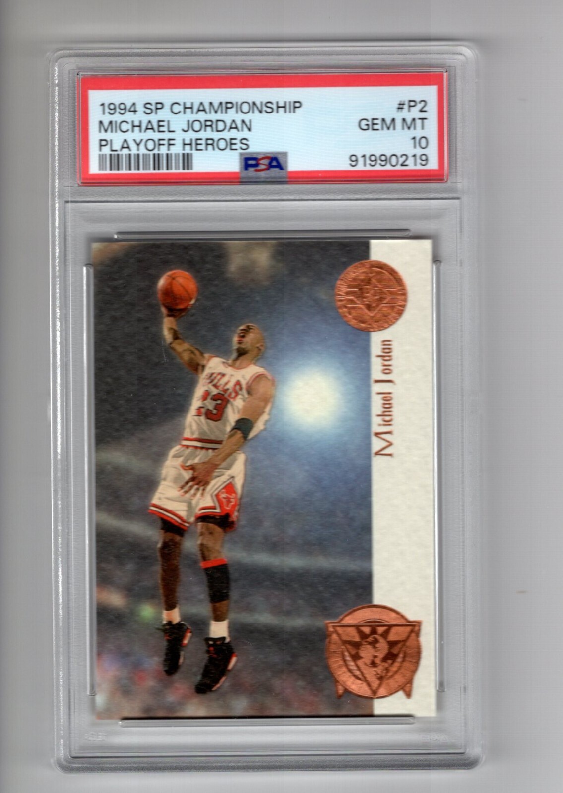 MICHAEL JORDAN 1994 U.D. SP CHAMPIONSHIP PLAYOFF HEROSE #P2