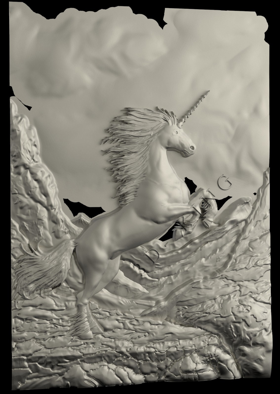 52 PCS 3D STL Models HORSES UNICORN for CNC Router 3D Printer Engraver Carving