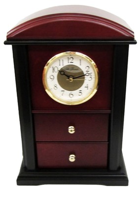 New In Open Box - Vintage Seth Thomas Keepsake Jewelry Box Clock TMH- Model 200