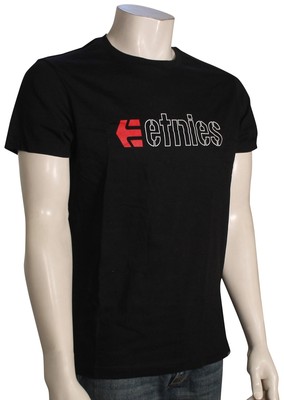 Футболка Etnies Ecorp - Черная / Красная / Белая - Новинка