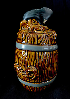 FRESH MONTAGUE SHY Cheeky Pirate Monkey Rum Barrel 2017 Tiki Farm Mug THOR MIB 