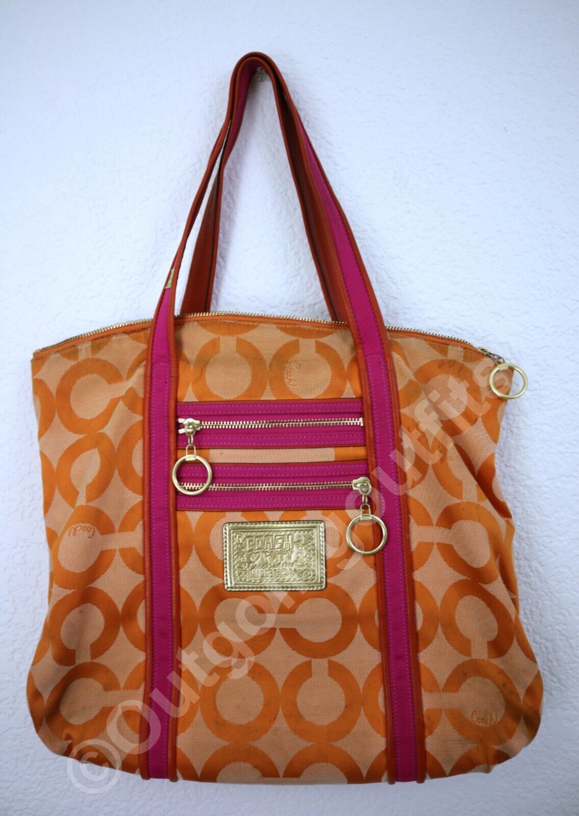 Coach Poppy No K0994-13826 Hand or shoulder Bag Orange | eBay Coach Poppy No K0994-13826 Hand or shoulder Bag Orange | eBay