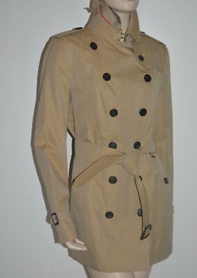 Pre-owned Burberry Sandringham Double Breasted Trench Coat Us 12 Eu 46 In Yellow