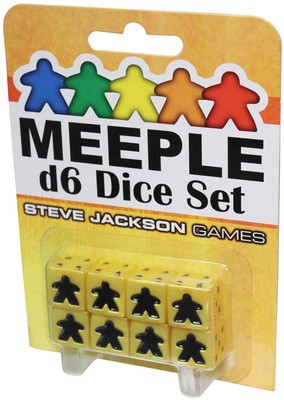 Набор кубиков Meeple d6: Желтый