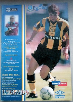 Everton v West Ham United   23-8-1997