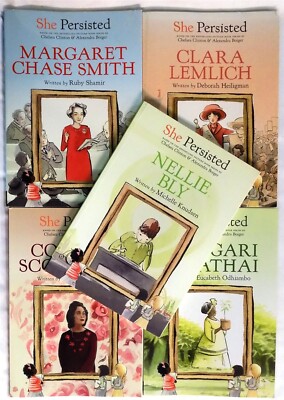 Lot of 5 SHE PERSISTED! She Persisted Margaret Chelsea Clinton and Ruby Shamir