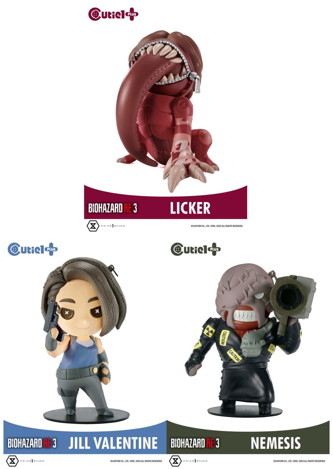 set Jill Nemesis Licker Figure Resident Evil RE:3 Biohazard