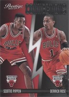 2013-14 Panini Prestige - Derrick Rose/Scottie Pippen #12