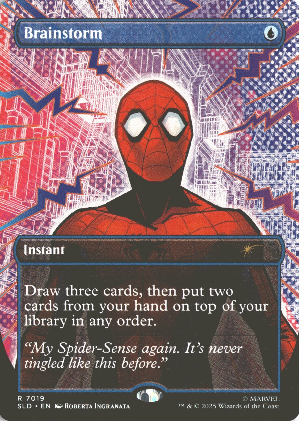 MTG Brainstorm (7019) *Non-Foil* Secret Lair: Spider-Man Bonus