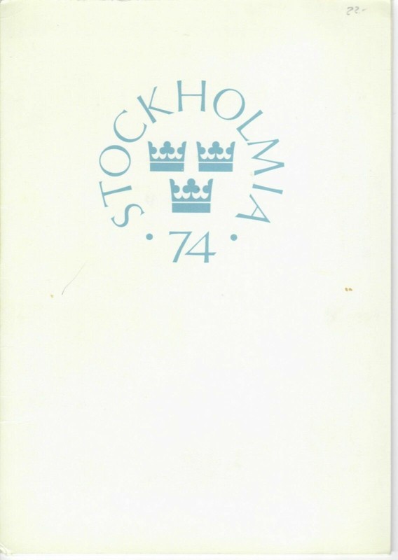 S26932) Sweden 1974 Mnh Stokolmia From Booklet - Folder