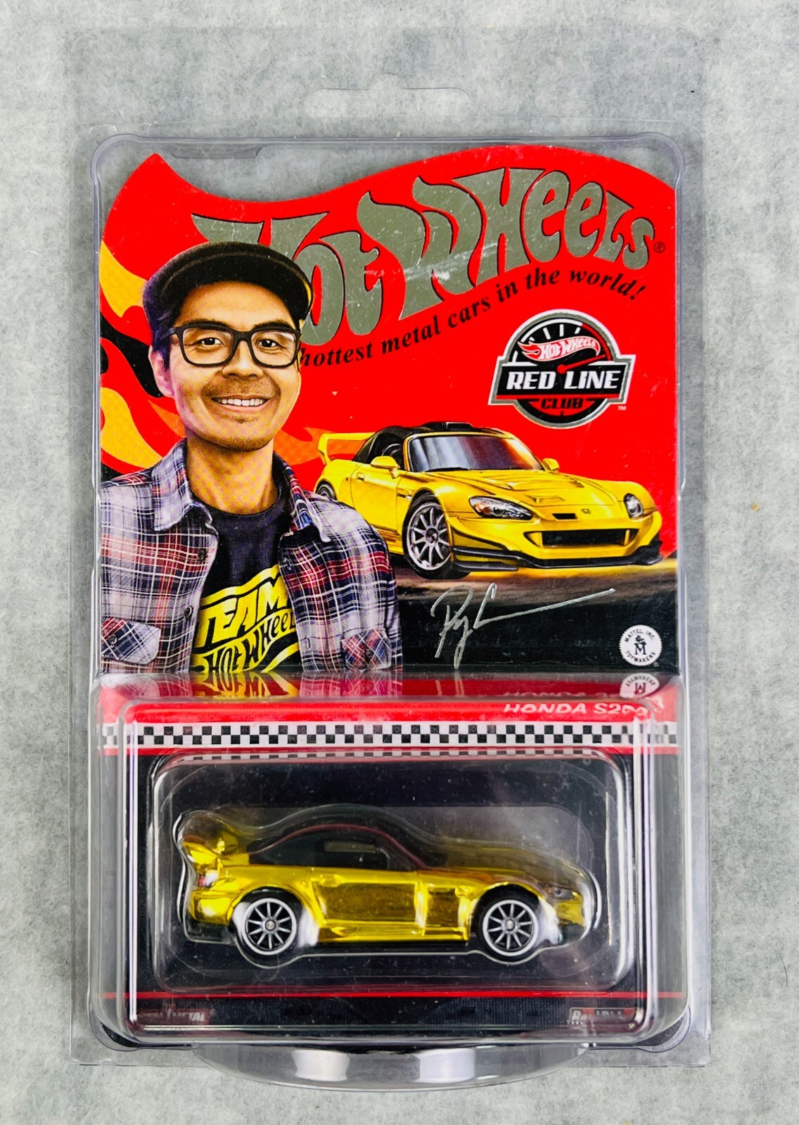 🎌Hot Wheels RLC Honda S2000 Gold Ryu Asada Low Number 40