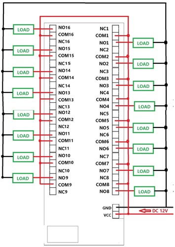 Details About 16 Channel Dc 12v Android Phone Bluetooth Control Relay Switch Module Smart Home