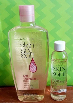 Avon Skin So Soft Supreme Nourishmen Triple Phase Body Oil+Soft Sensual Bath Oil