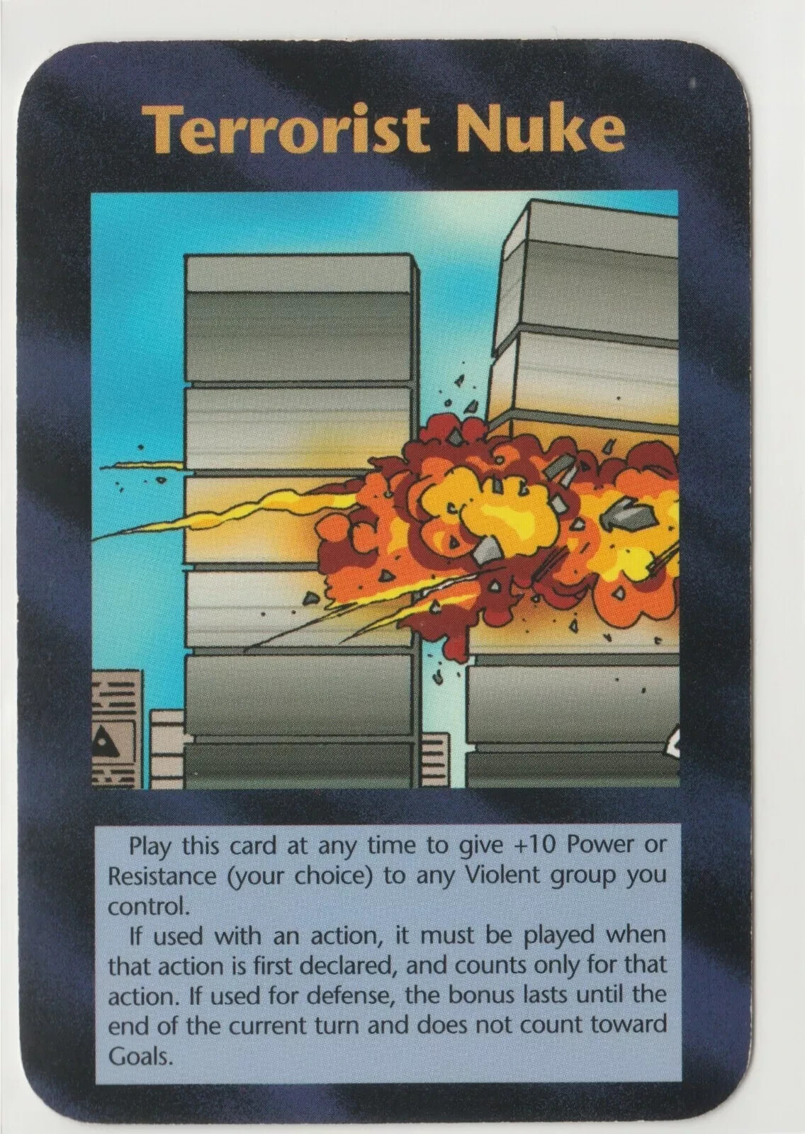 Terrorist Nuke INWO Illuminati New World Order Card Game