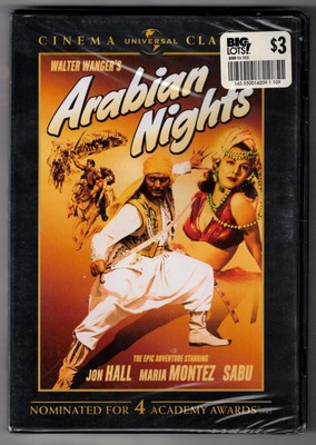 NEW! SEALED! Arabian Nights [1942] DVD (2007 Cinema Classics) Sabu, Maria Montez