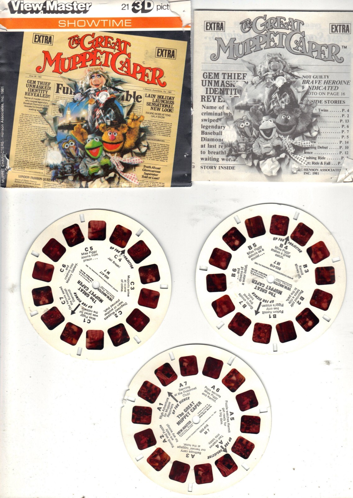 Vintage View Master 3 Reel Sets