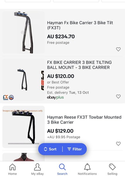 fx3t bike rack