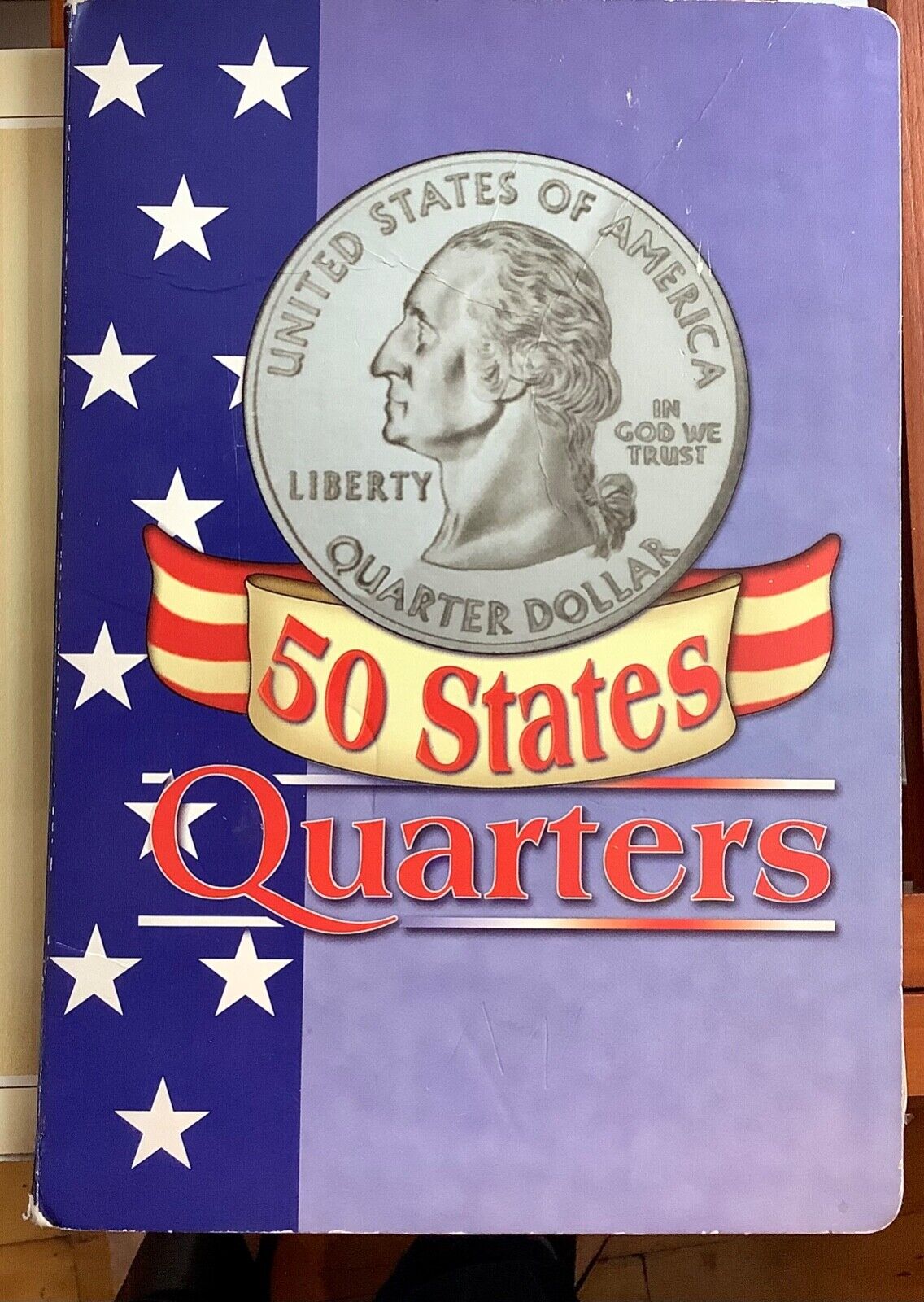 Vintage 50 state quarter coin collection kit booklet with