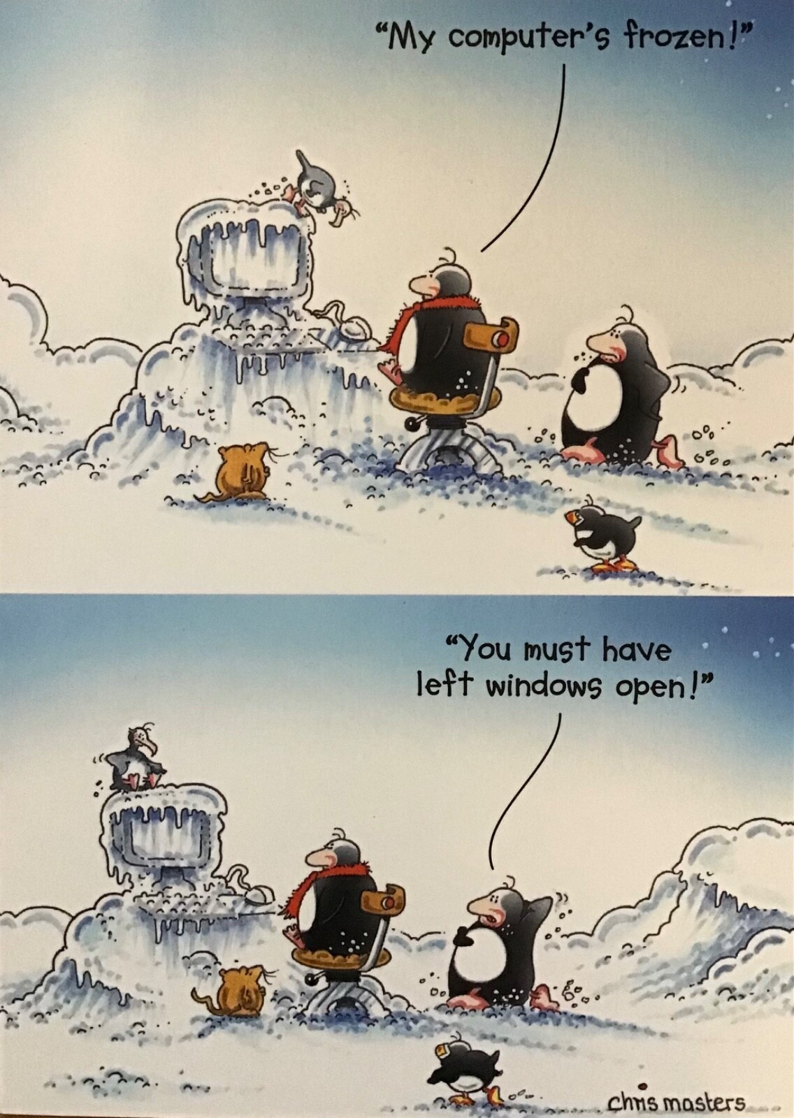 Funny Eric the Penguin Birthday Greeting Card Humour ~ Hotmail
