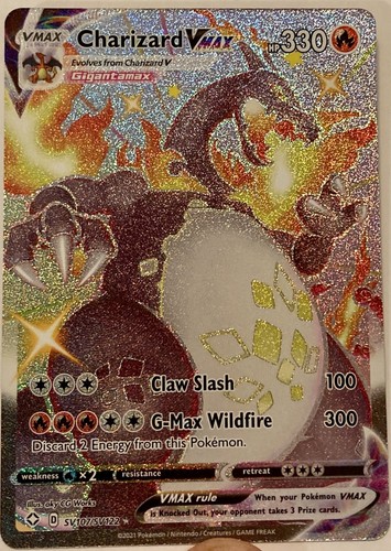Pokemon - CHARIZARD VMAX Shining Fates - SV107/SV - Ultra Pokemon - CHARIZARD VMAX Shining Fates - SV107/SV - Ultra