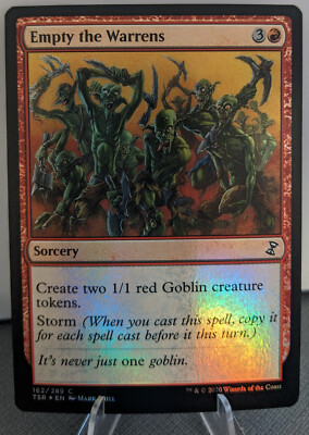 MTG - Empty the Warrens 152 Time Spiral Remastered Foil Common NM