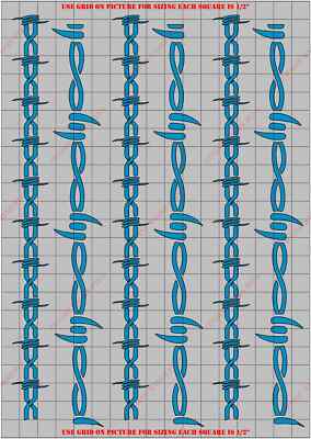 GEN4200PT Barbed Wire General Paint Mask/ Stencil Kit