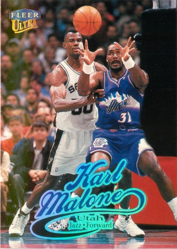Karl Malone 1998-99 Fleer Ultra Basketball Card #53 Utah