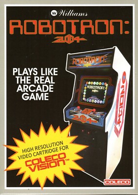 ROBOTRON: 2084 for Colecovision ADAM Cartridge.  NEW - No SGM needed