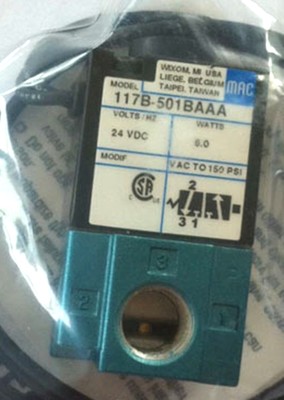 NEW MAC 117B-501BAAA Solenoid Valve 24VDC #T4