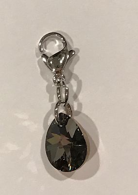 Origami Owl Rose Gold/Silver Night Swarovski Reversible Dangle 2014 Holiday NWT
