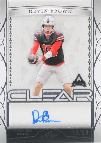 2022 Leaf Trinity Devin Brown #CA-DB1
