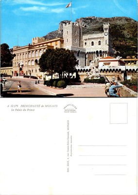 Europe France French Riviera Monaco Prince's Palace Mountain Vintage Postcard