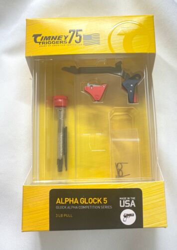 Timney Triggers Alpha Glock 5 Competition series for Glock Gen 5 G17 G19 G34 red
