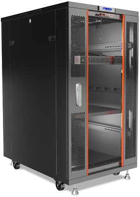 Server Rack 27U Enclosed 39-Inch Deep Cabinet Locking Networking Data Enclosure