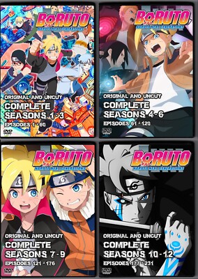 boruto naruto next generations episodes 1 231 english dubbed 12 seasons dvd 275430991734